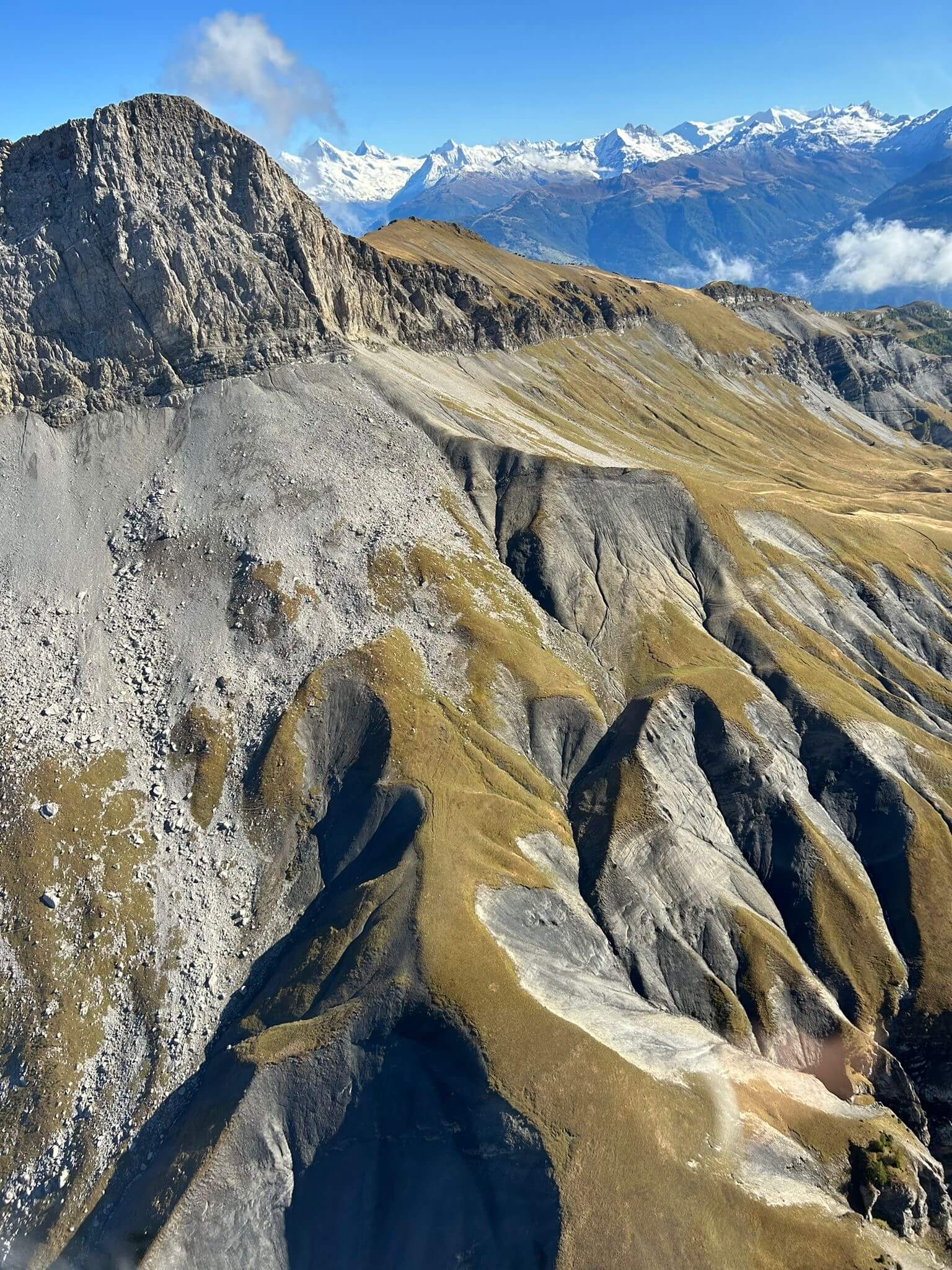 Vol en hélicoptère au-dessus du Col du Sanetsch – Alpes suisses – Heli3000